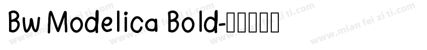 Bw Modelica Bold字体转换